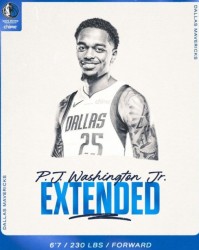 4年9000万！独行侠官宣提前续约华盛顿 将有6个月交易限制期